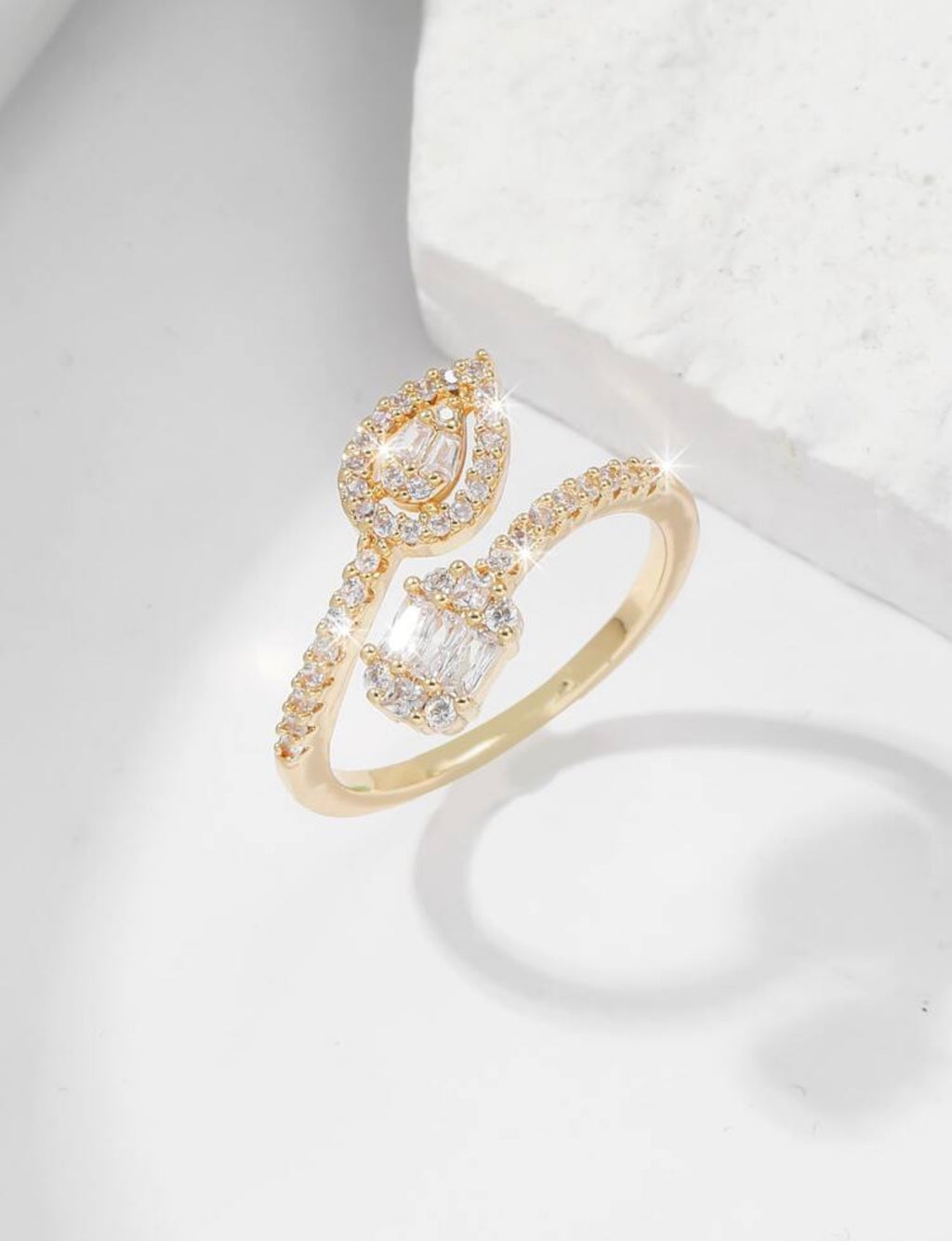 Bague Éclat de Larme - Zircon Cubique