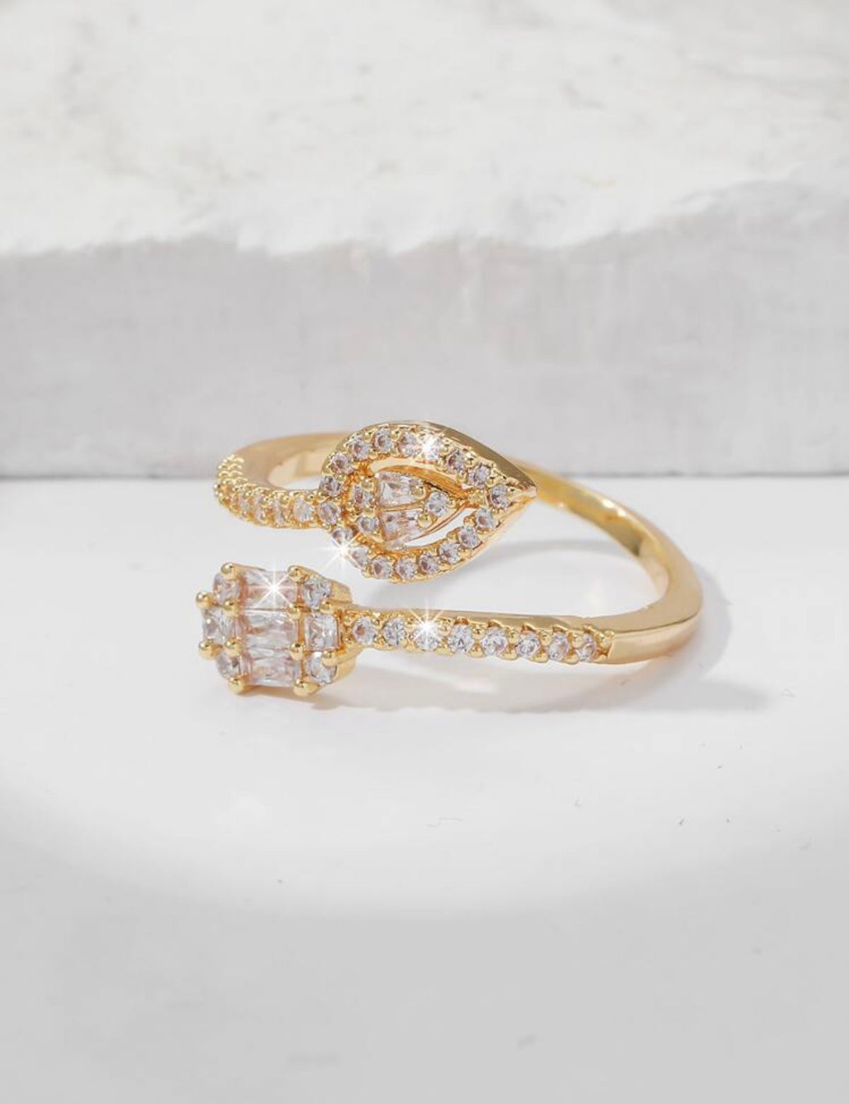 Bague Éclat de Larme - Zircon Cubique